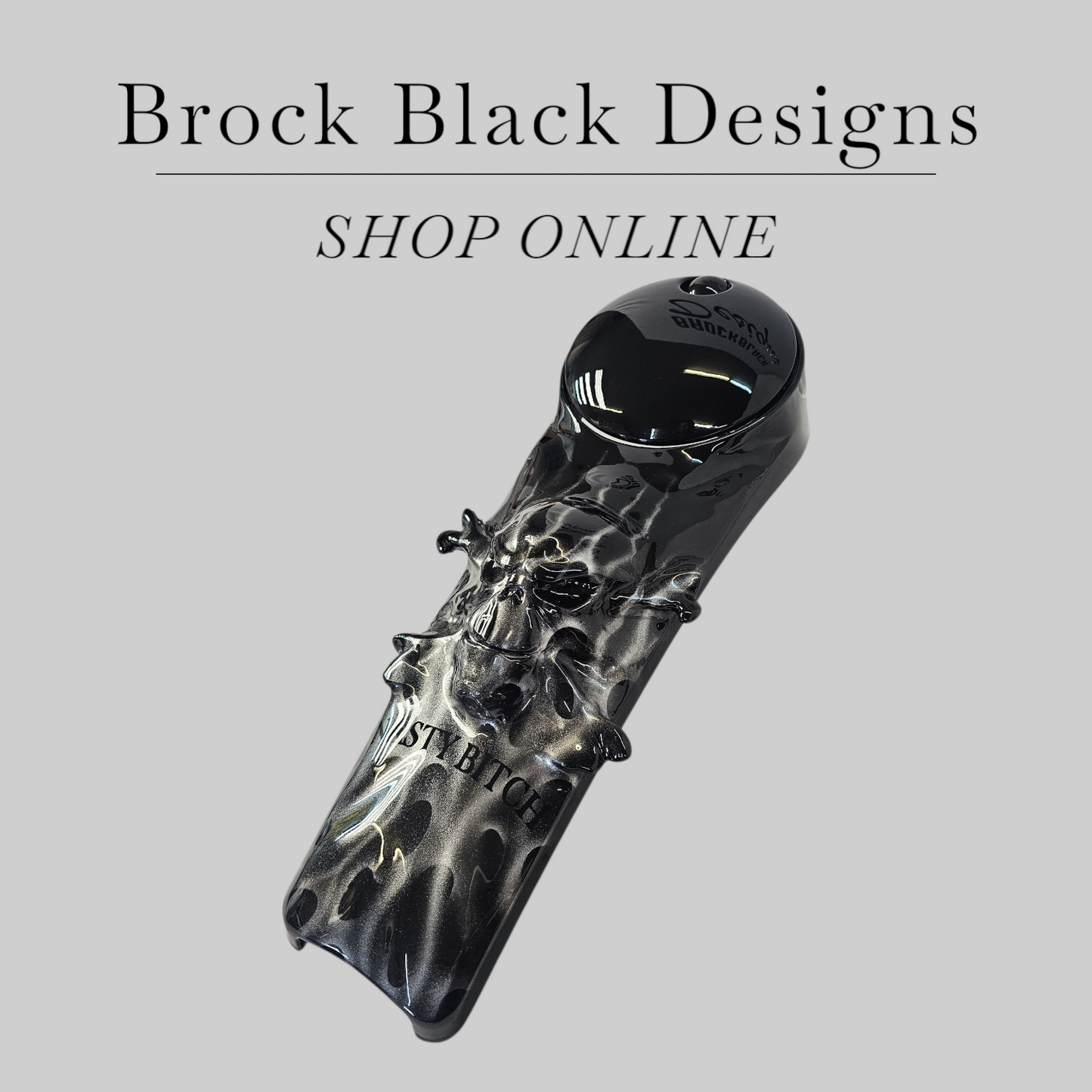 Skull and crossbones Harley console