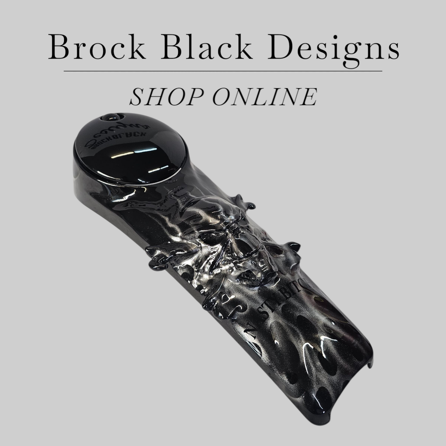 Skull and crossbones Harley console