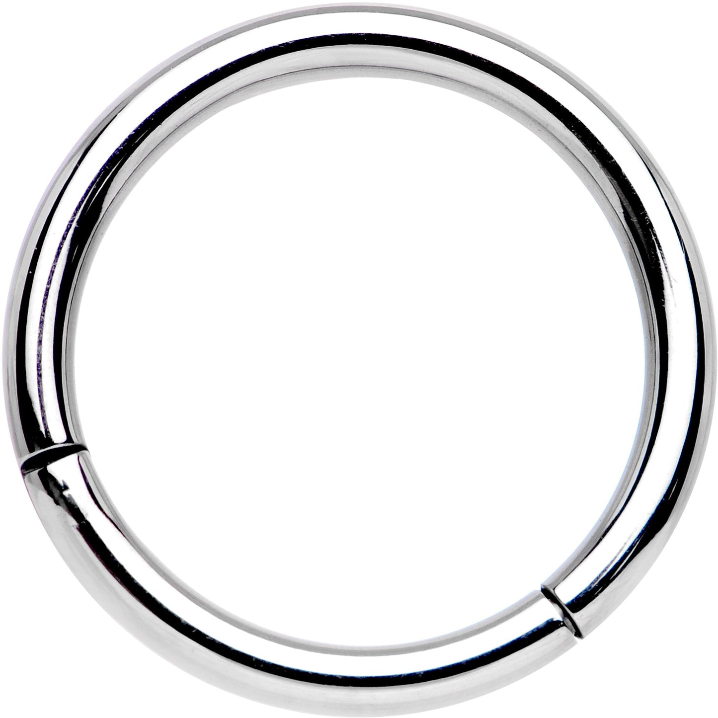 14G 1/2 Solid G23 Implant Grade Titanium Hinged Segment Ring