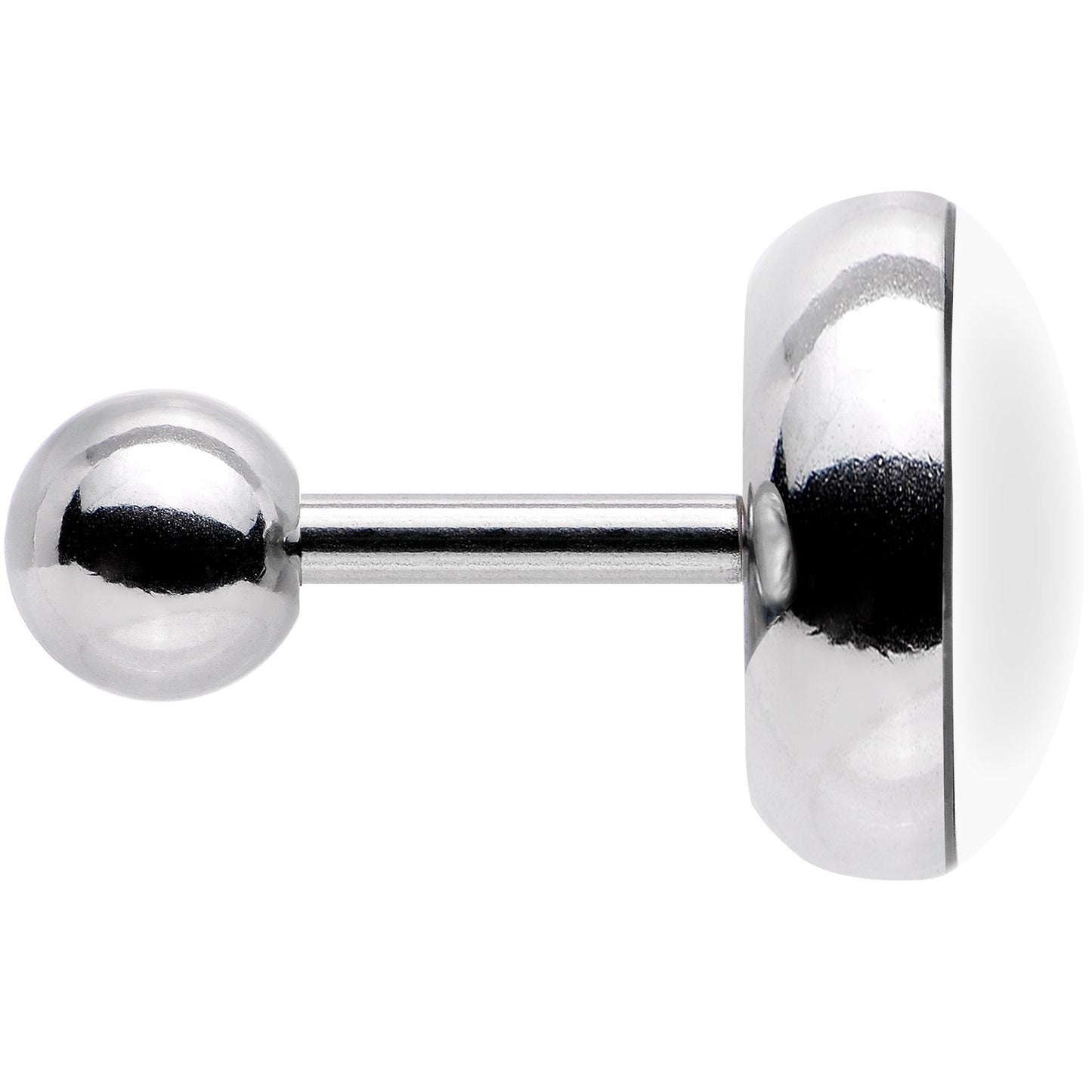 16G 1/4 Green Black Skull Tragus Cartilage Earring