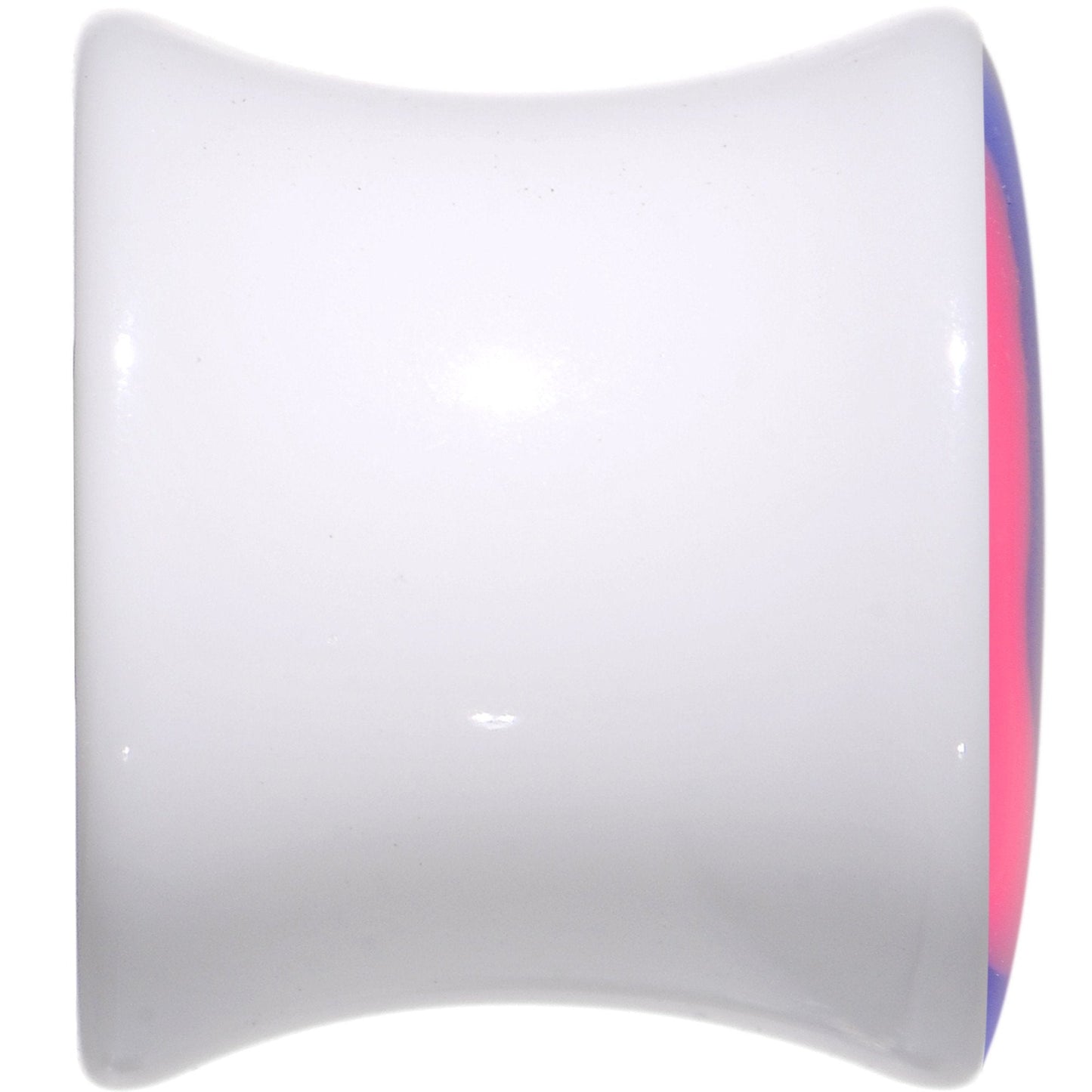 Blue and Pink Candy Swirl Saddle Plug Set Available in Sizes 0G to 20mm