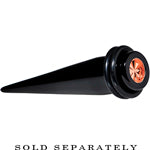 Black Acrylic Pink Flashy Tire Rim Taper 2G to 20mm