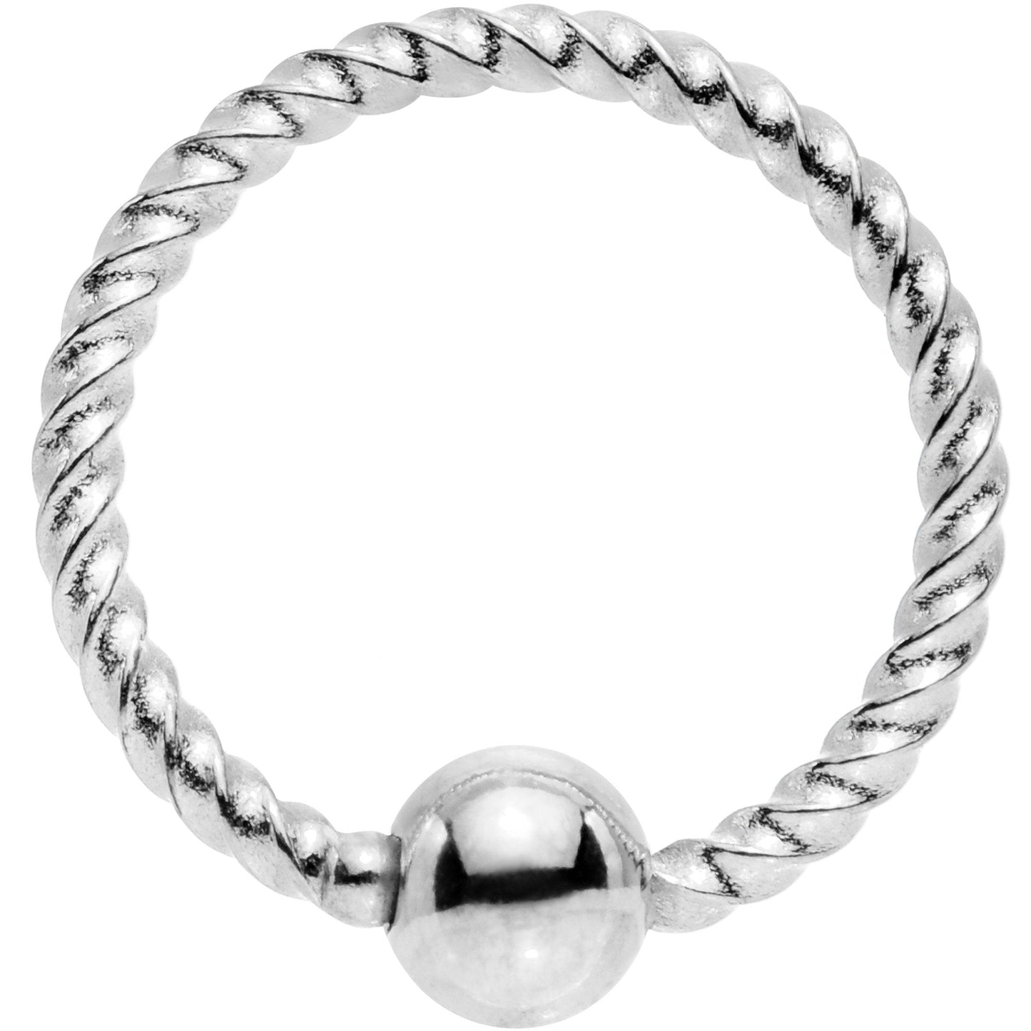 18G 5/16 So Twisted Captive Style Seamless Ring