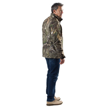 Sahara Men's Heated Hunting Jacket - Mossy Oak Camo