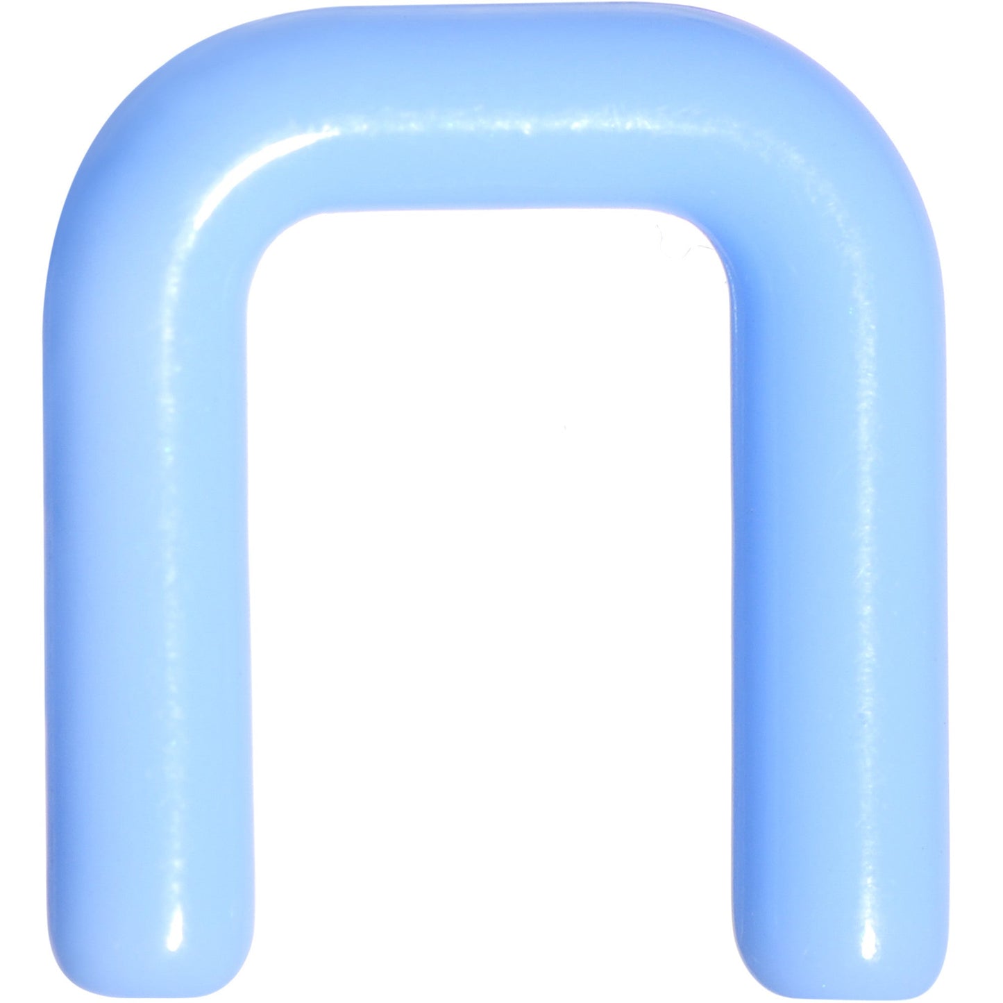 10G 1/2 Light Blue Flexible Bioplast Square Septum Retainer