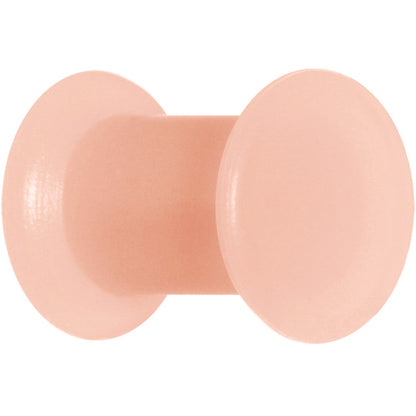 2G Light Flesh Tone Silicone Double Flare Plug Set