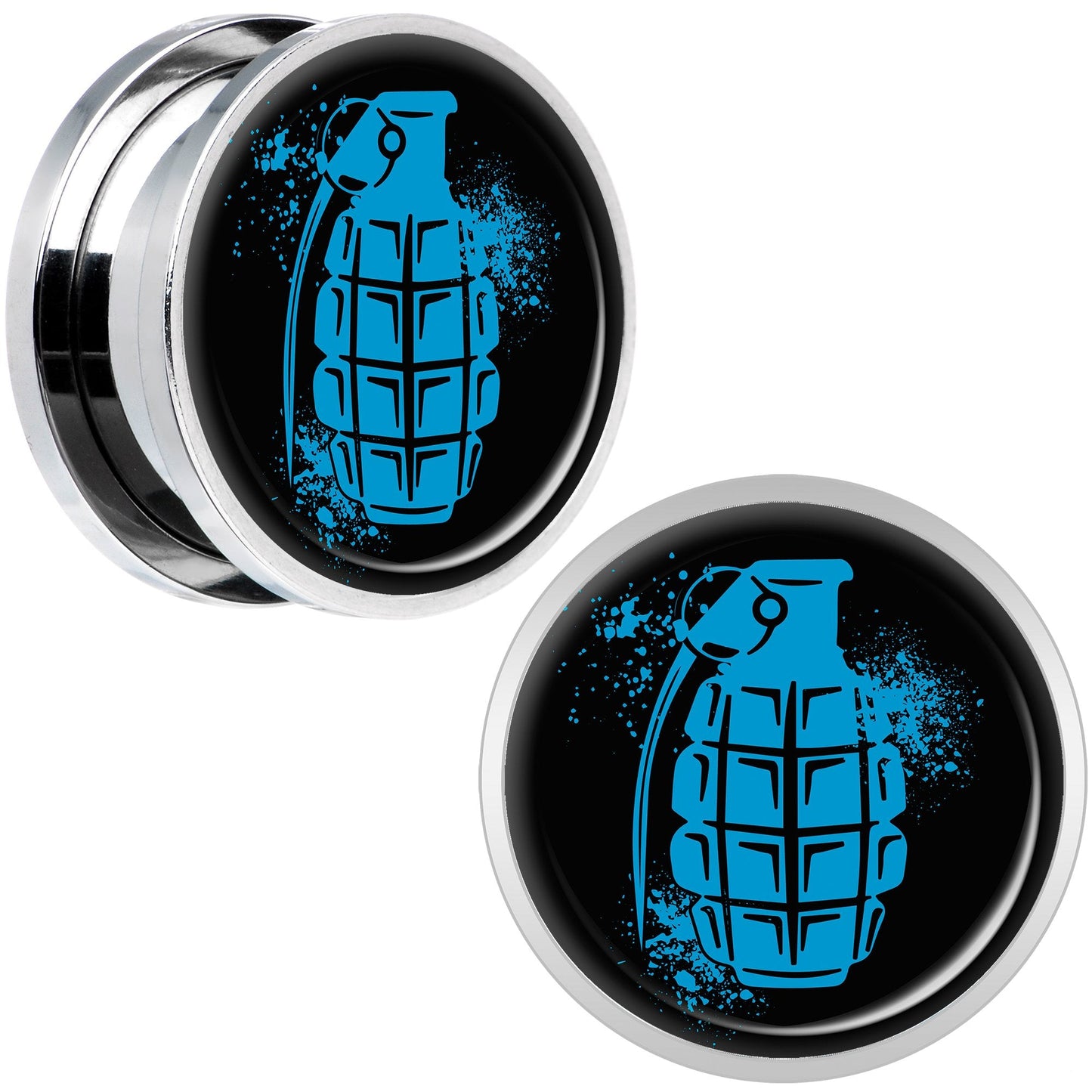 Blue Grenade Steel Screw Fit Plug Set 18mm
