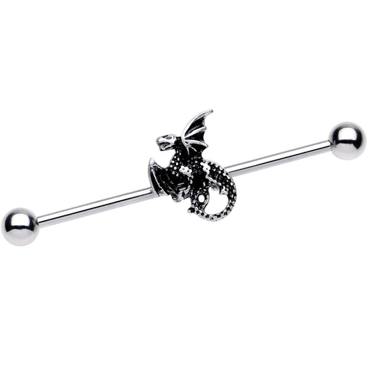 14G Flying Dragon Industrial Barbell 38mm
