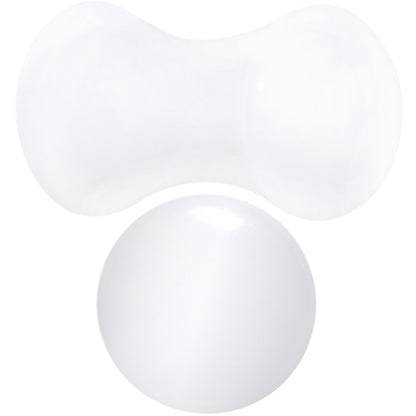 White UV Acrylic Saddle Plug Set 4mm to 25mm