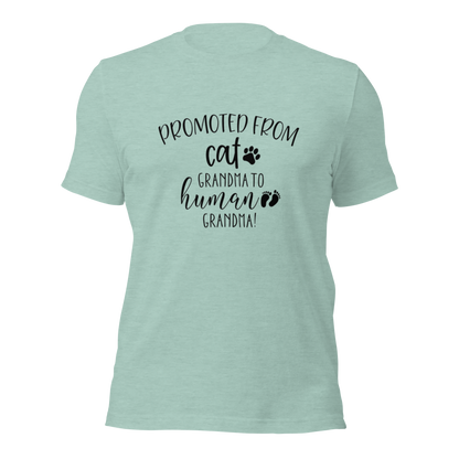 Promoted from Cat Grandma to Human Grandma T-Shirt