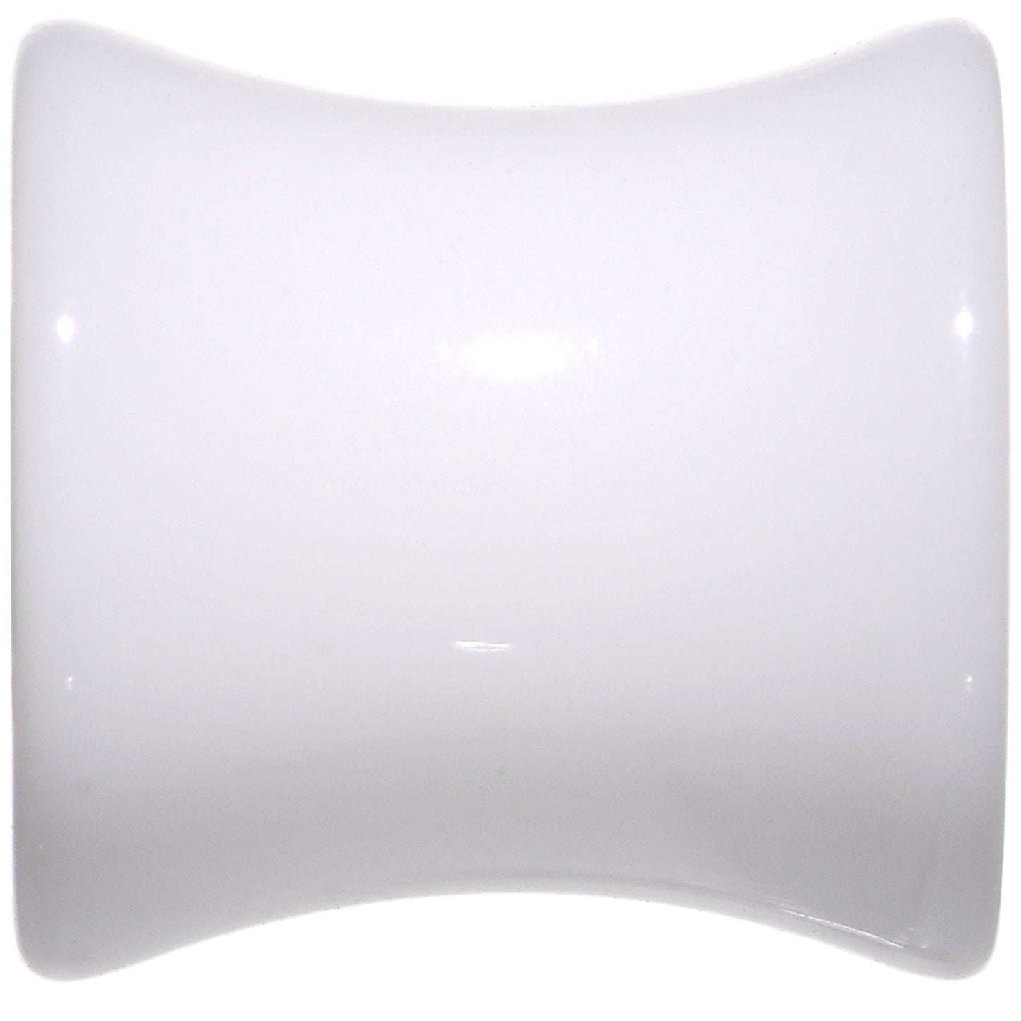 White UV Acrylic Saddle Plug Set 4mm to 25mm