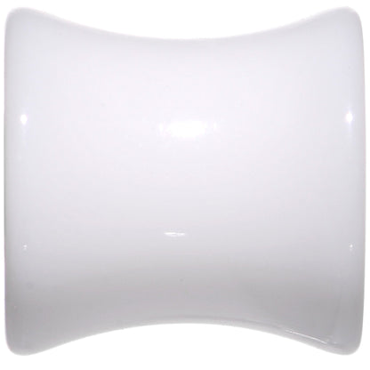White UV Acrylic Saddle Plug Set 4mm to 25mm