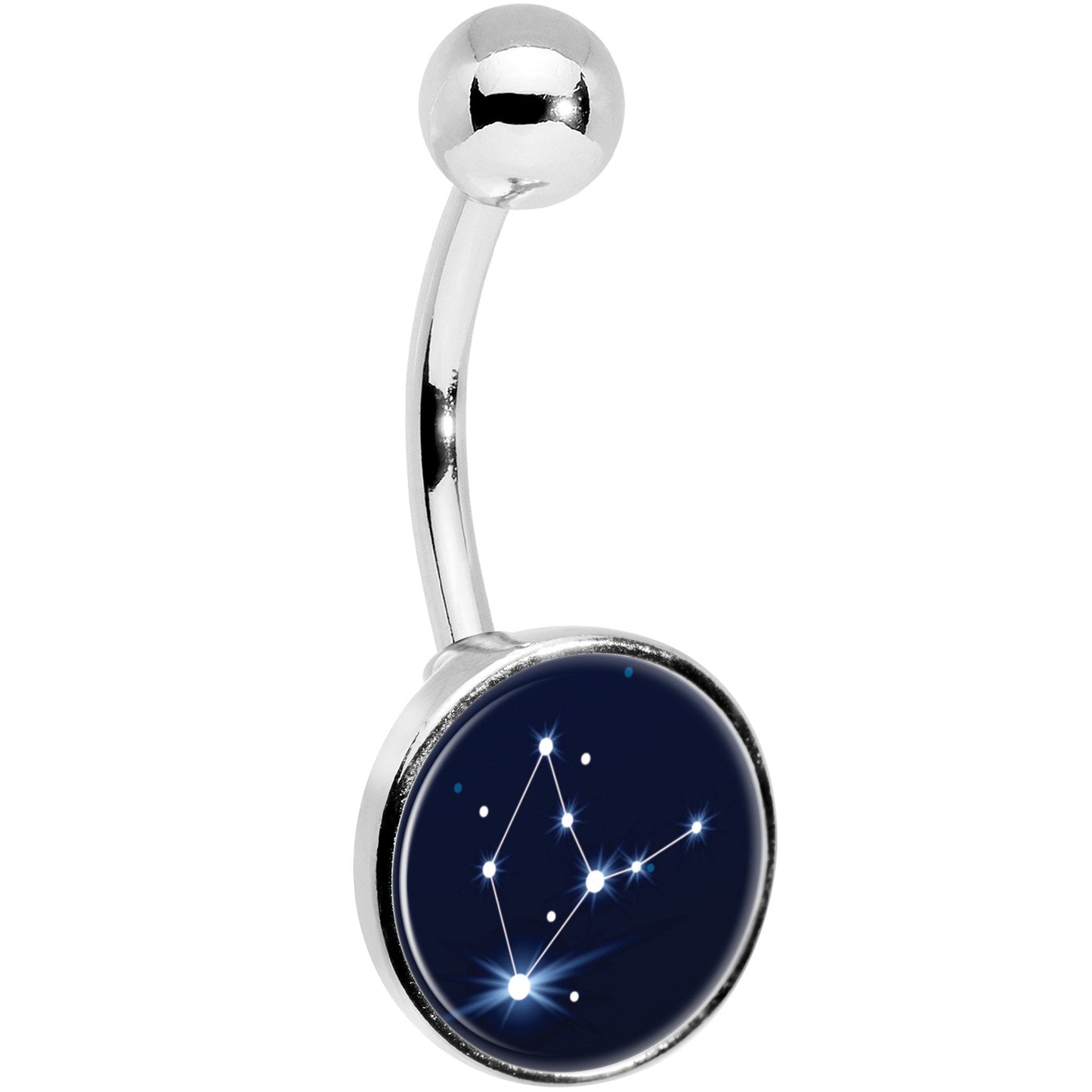 Zodiac Constellation Virgo Belly Ring
