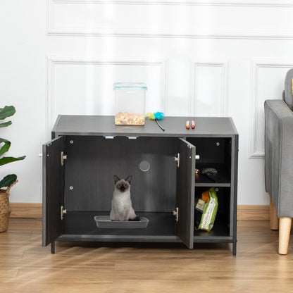 Hidden Cat Litter Box Enclosure