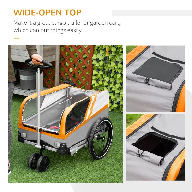 Pet Bike Trailer 2 - in - 1 Travel Stroller - Jaico Online Shop