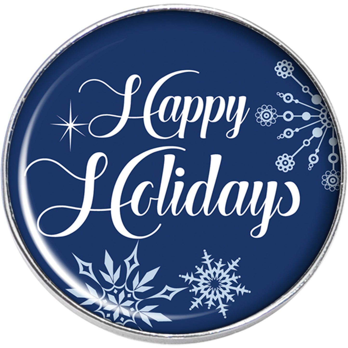 Happy Holidays Snowflake Stud Earrings