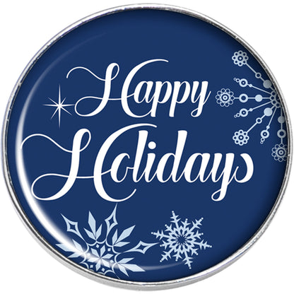 Happy Holidays Snowflake Stud Earrings