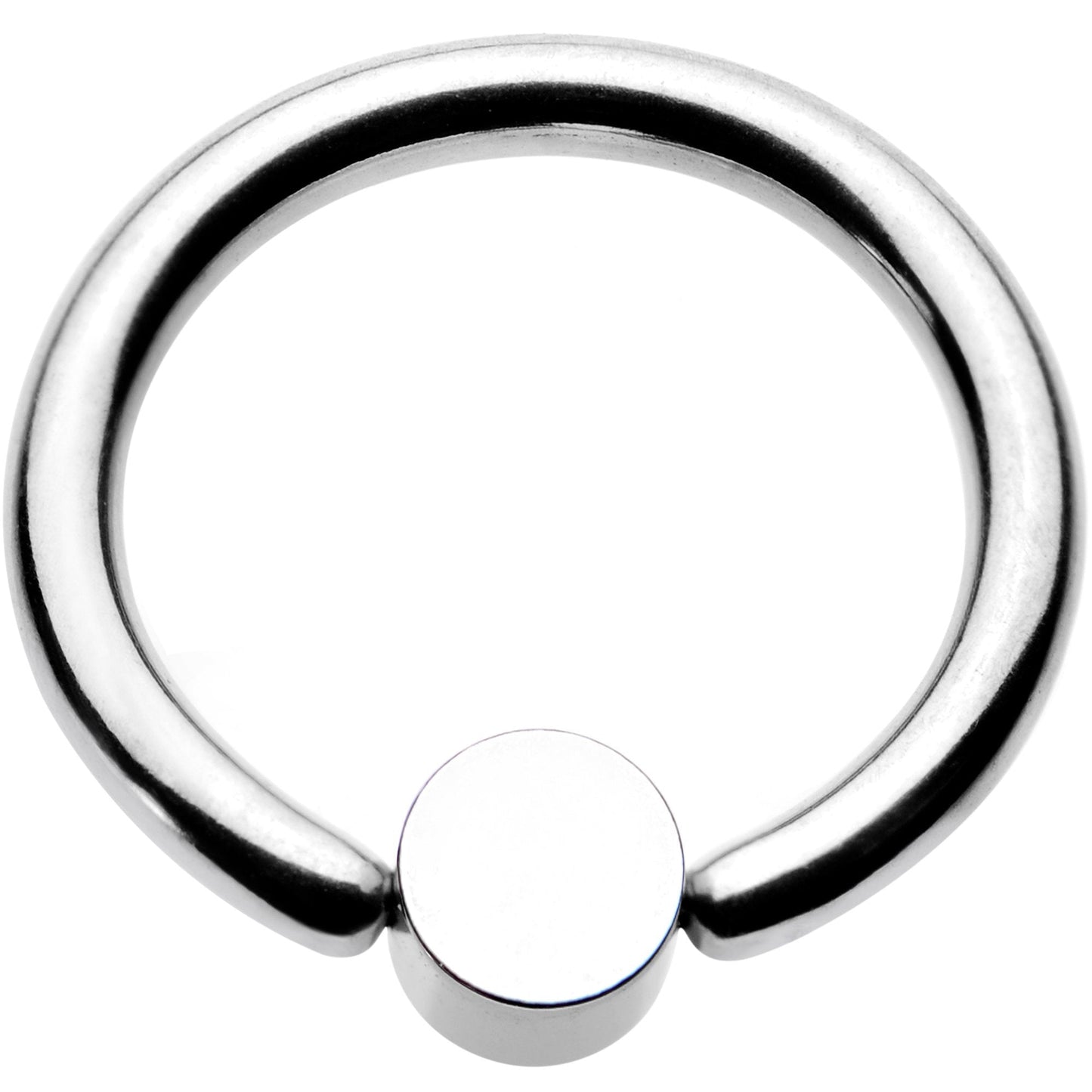 16G 5/16 Pink Faux Opal 3mm Disc BCR Captive Ring