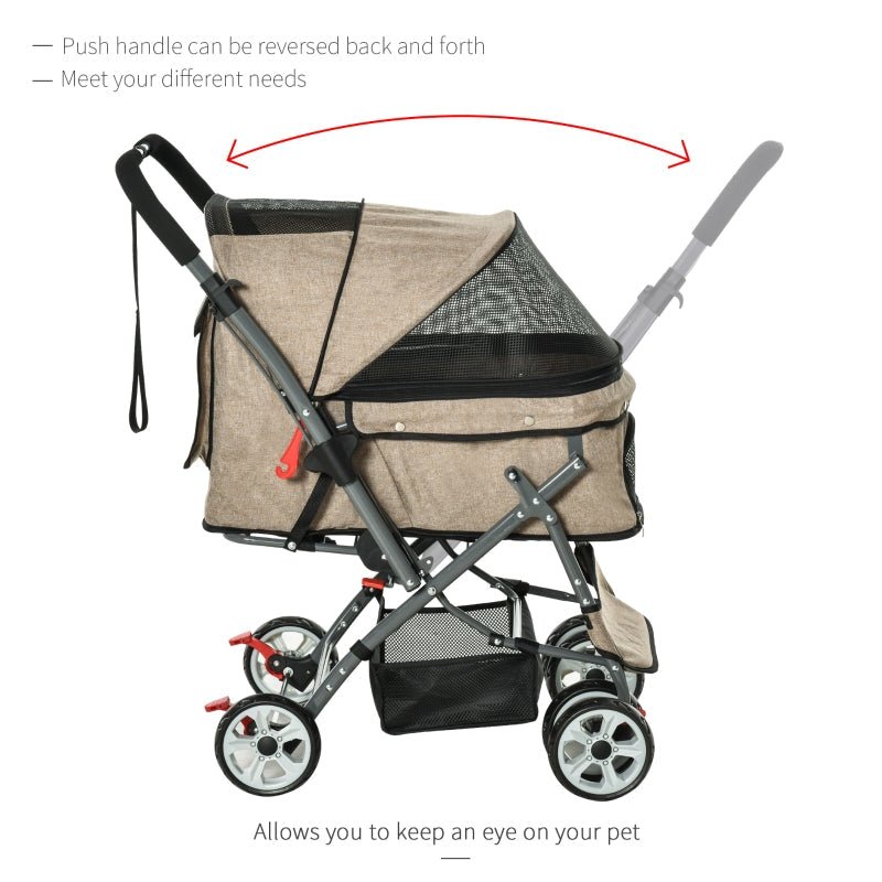 Pet Foldable Travel Carriage Stroller with Reversible Handle - Jaico Online Shop