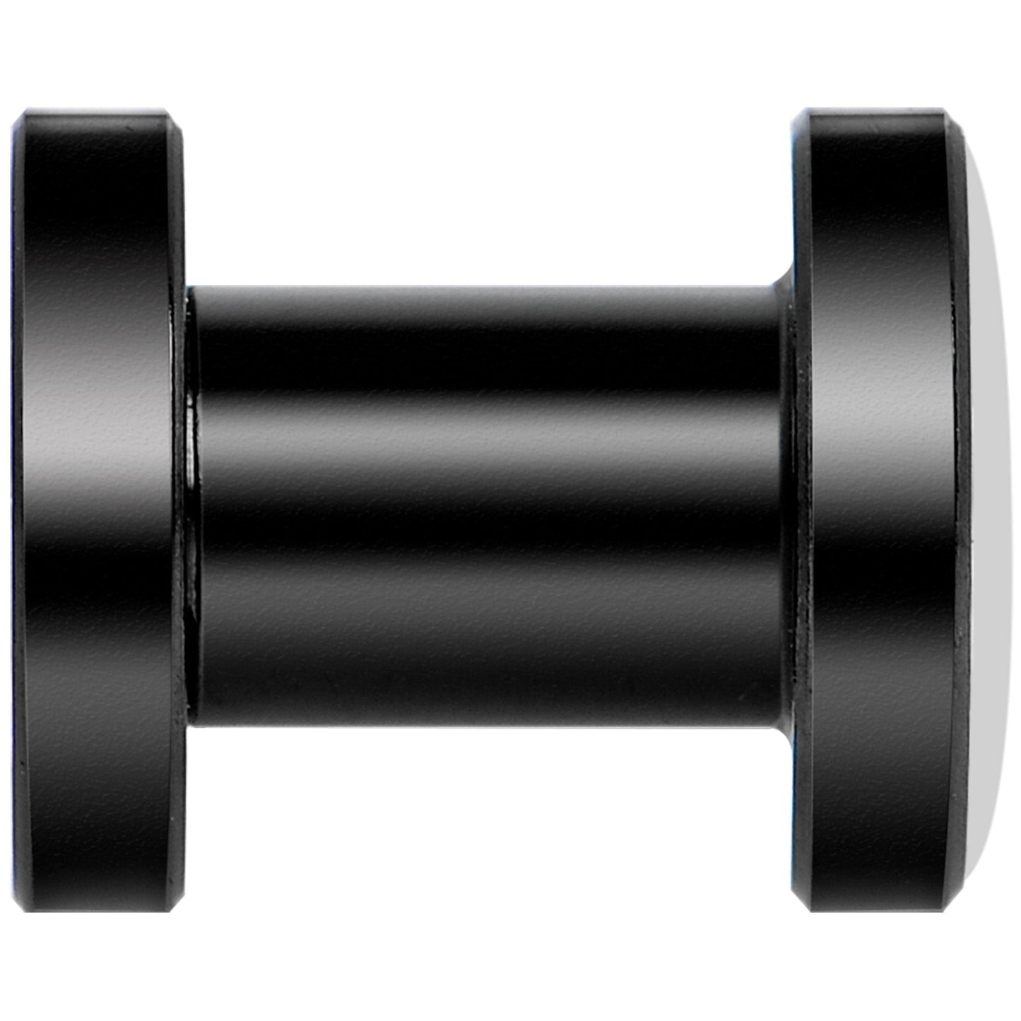 Black White Leopard Eyes Black Anodized Screw Fit Plug Set 4G