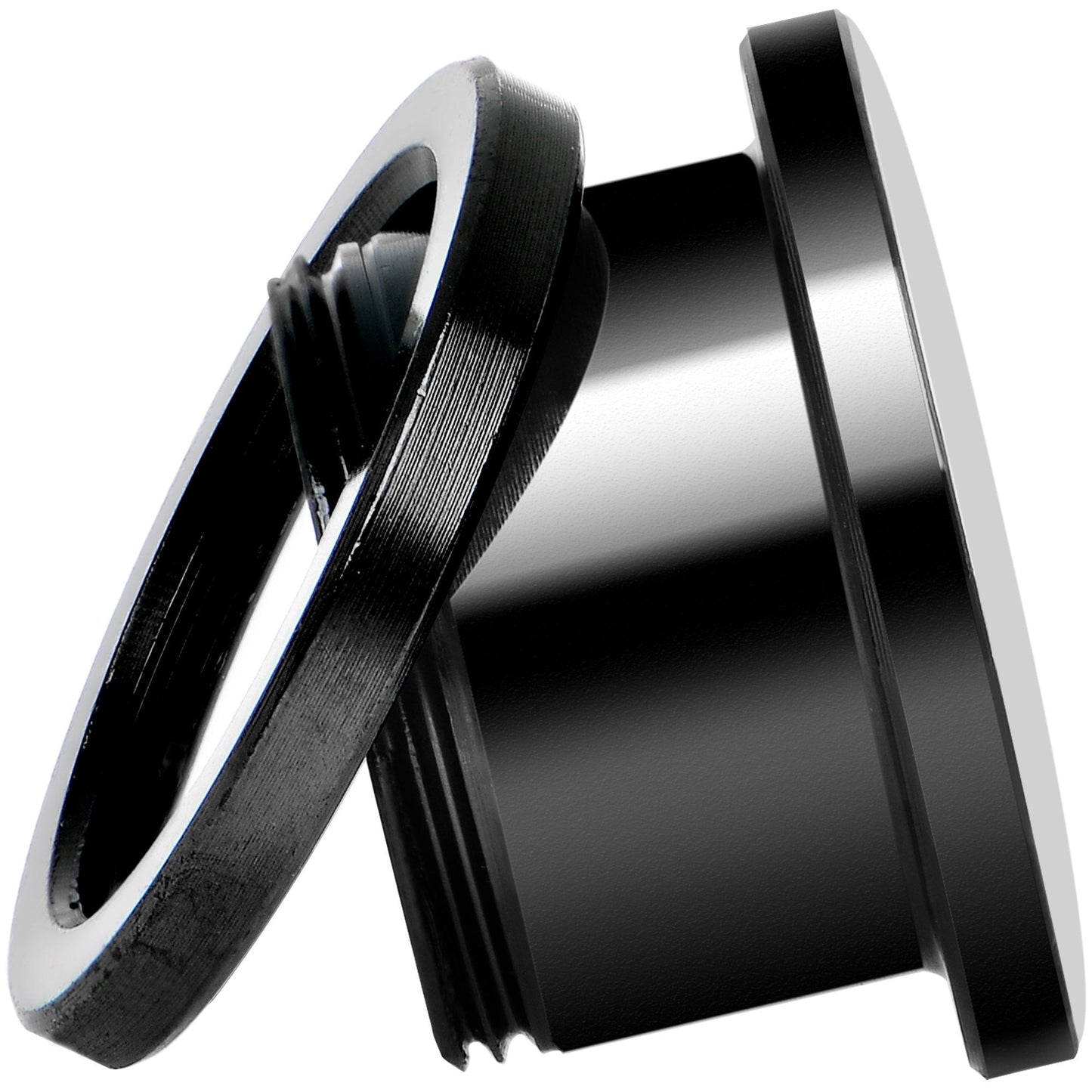 Cemetery Zombie Hand Halloween Black Anodized Plug Set 9/16