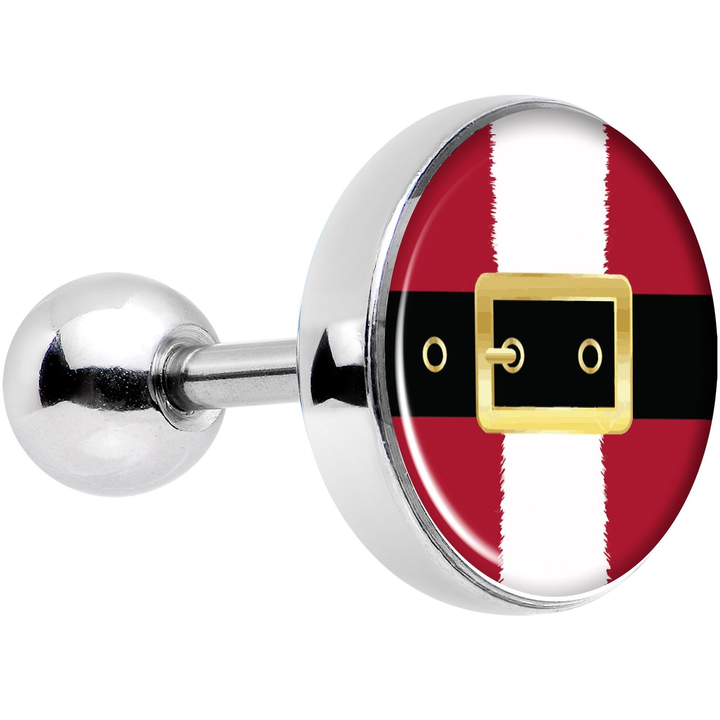 16G 1/4 Christmas Santa Suit Tragus Cartilage Earring