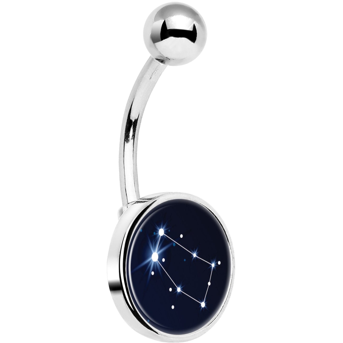 Zodiac Constellation Gemini Belly Ring