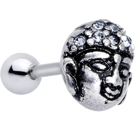 Clear Gem Expanding Buddha Brain Cartilage Tragus Stud